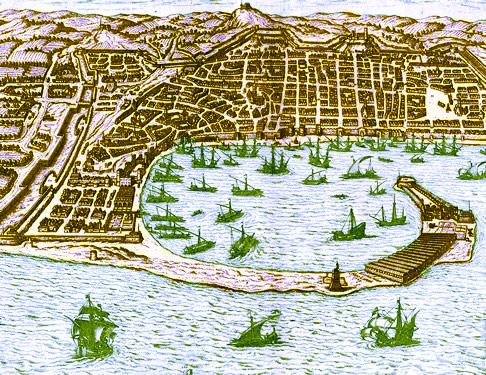 Map of Messina and Harbor